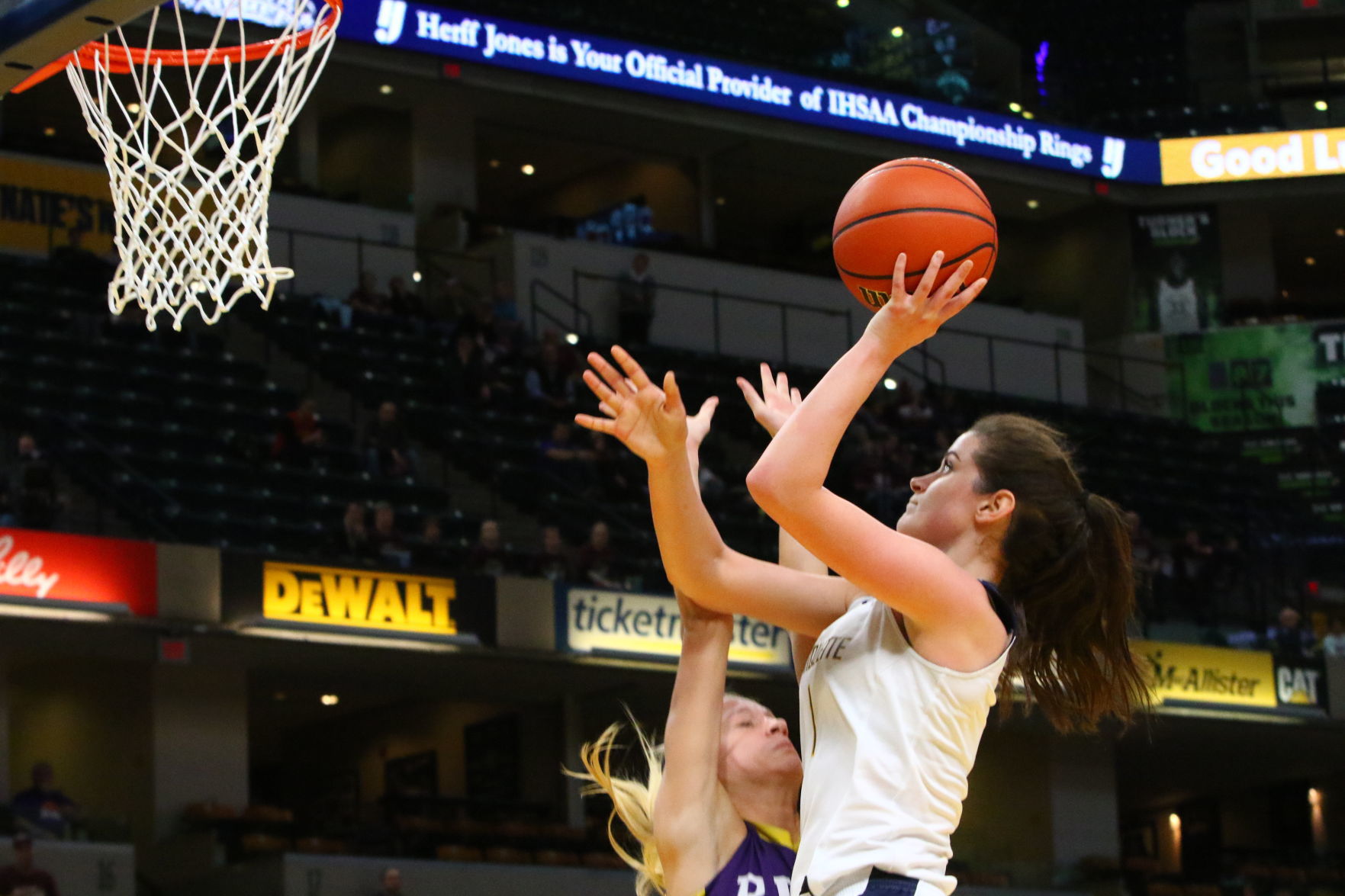 Gallery: Girls Basketball State Finals: Marquette Catholic vs. Vincennes Rivet